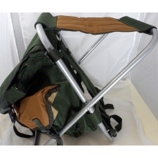 Folding chair with rucksack